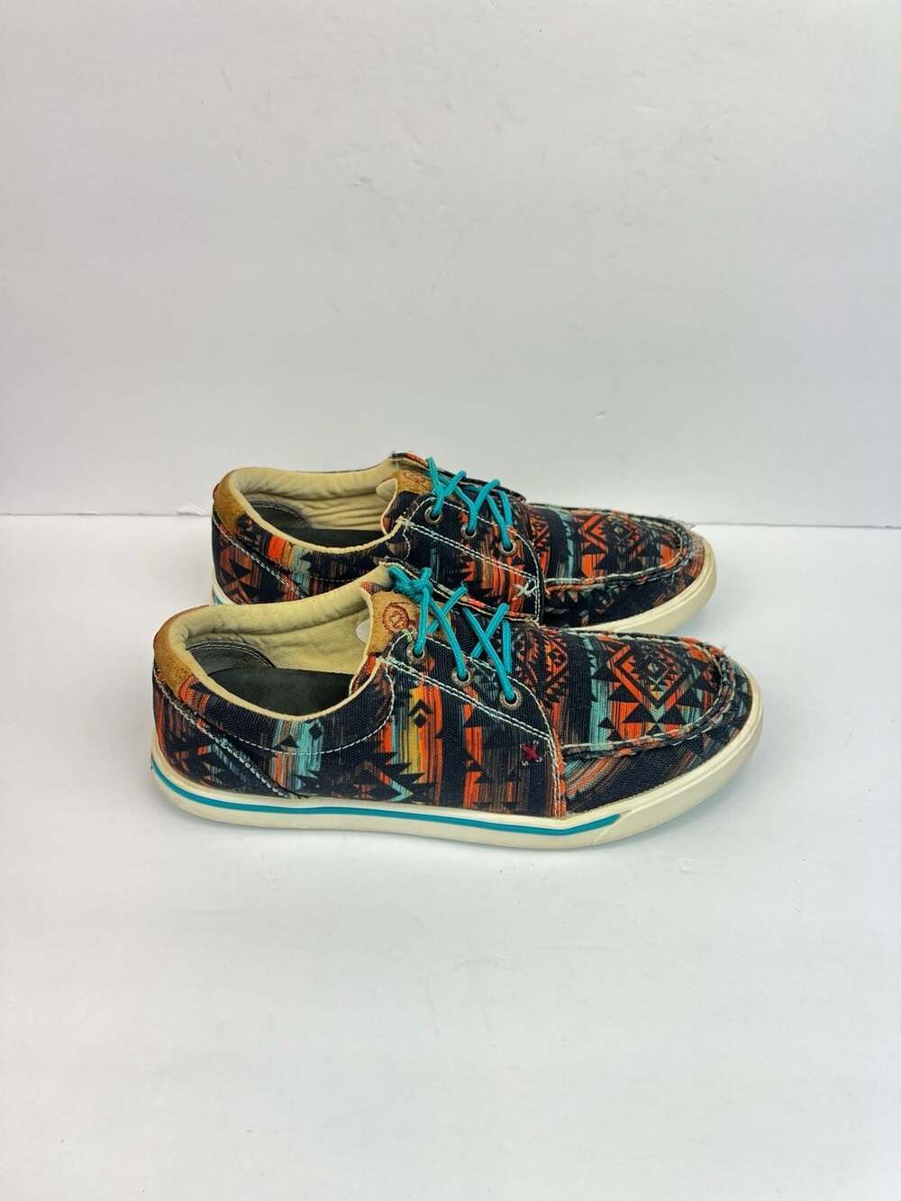 Twisted X Hooey Women's Loper Patterned Sneakers Midnight Aztec Size 9